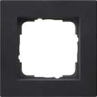 E2 afdekramen zwart mat voor vlakke montage