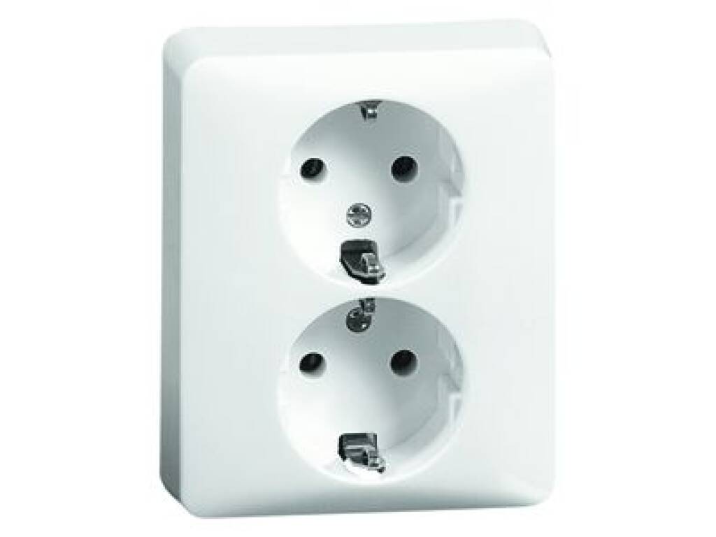 lijst vanavond cent PEHA Standaard wandcontactdoos half opbouw met randaarde 2-voudig - alpin wit (H 80.6512.02) | Elektramat lijst vanavond cent PEHA Standaard wandcontactdoos half opbouw met randaarde 2-voudig - alpin wit (H 80.6512.02) | Elektramat