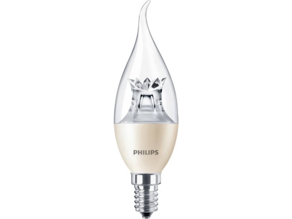 philips e14 ledlamp dimbaar kaars warmwit 2700k 4w vervangt 25w 401073096 elektramat