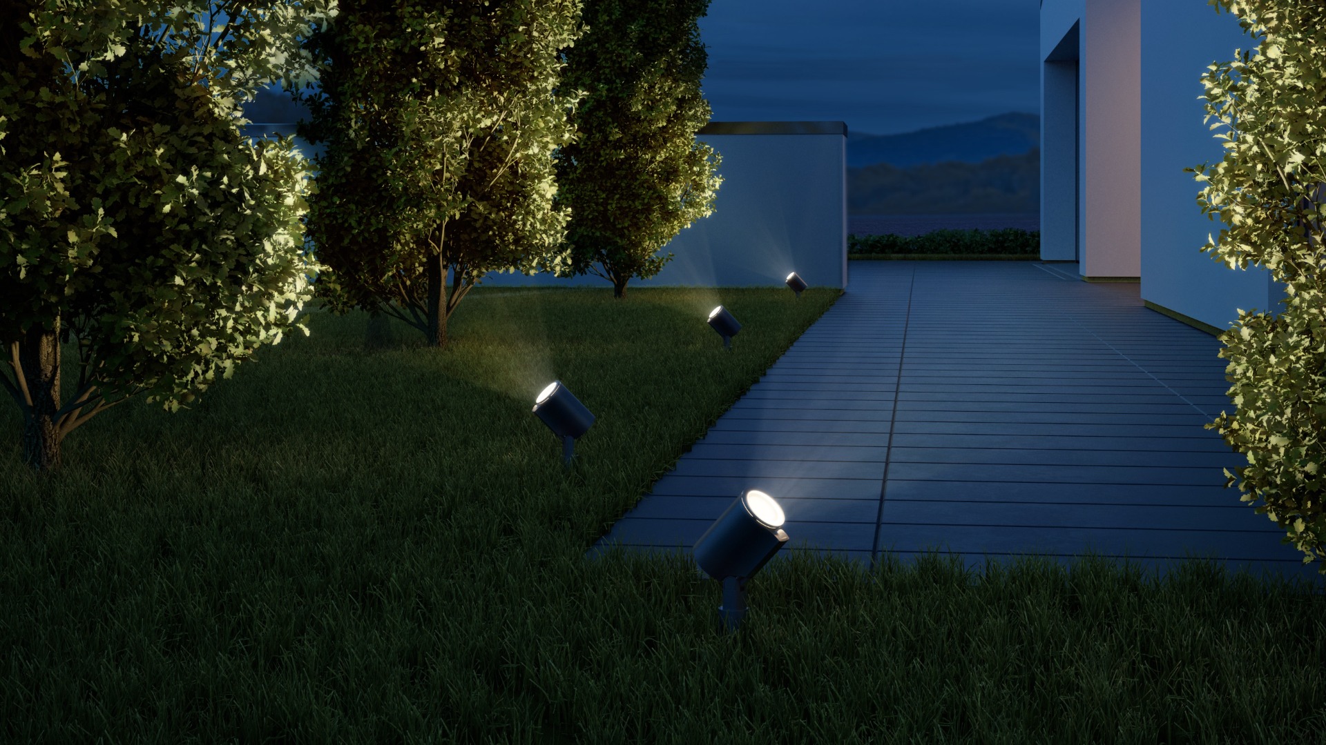 Miniatuur van STEINEL buitenspot Garden S Connect Ble GU-10-LED 3000K 7W - antraciet (058685)