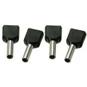 Miniatuur van SOLAR twin adereindhuls geïsoleerd 2x1.5mm2 hulslengte 8mm zwart - per 100 stuks (1505164)