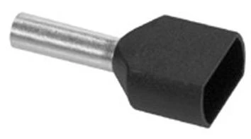 Miniatuur van SOLAR twin adereindhuls geïsoleerd 2x1.5mm2 hulslengte 8mm zwart - per 100 stuks (1505164)