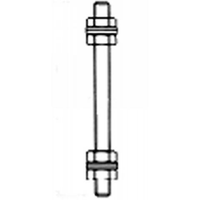 Niedax M 10/300 draadstang inclusief moeren (150833)