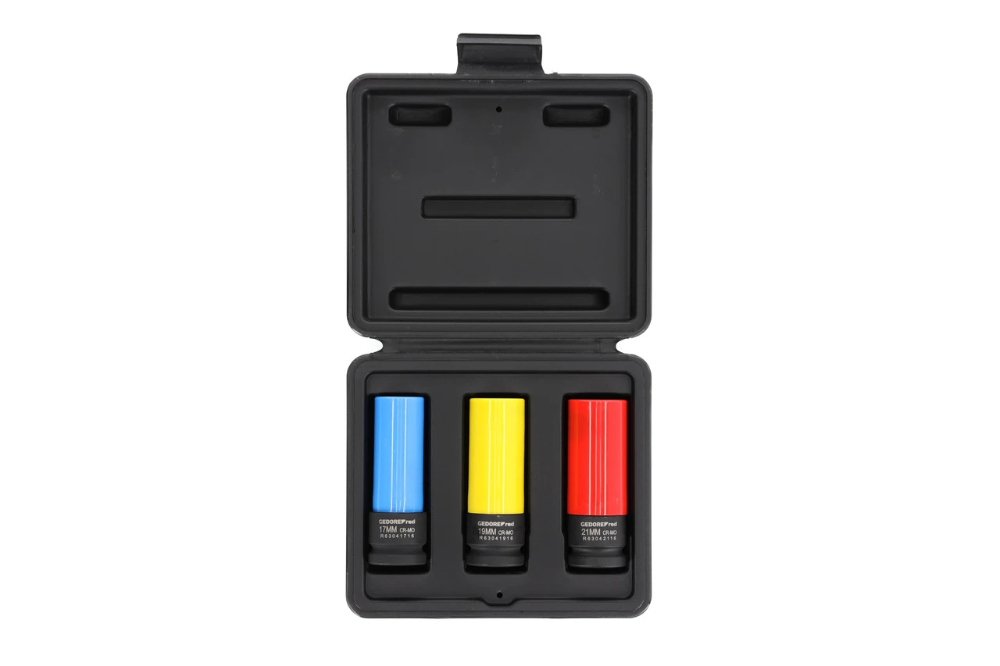 Miniatuur van GEDORE RED doppenset autovelgen 1/2" 17+19+21mm 3-delig (R63043003)
