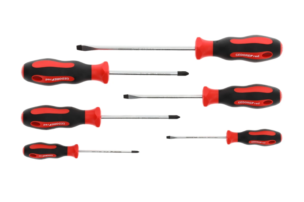 Miniatuur van GEDORE RED 2-comp schroevendraaierset PH+SL 6-dlg (R38002006)
