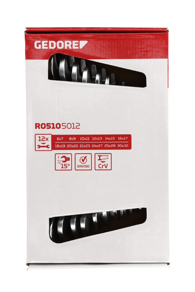 Miniatuur van GEDORE RED steeksleutelset 6-32mm 12-delig (R05105012)