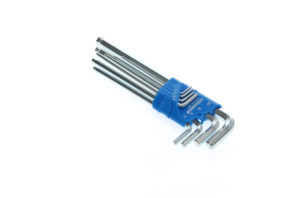 Miniatuur van GEDORE inbussleutelset haaks met kogelkop 2-10mm 8-delig (H 42 KEL-88)