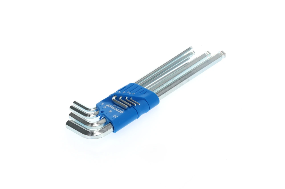 Miniatuur van GEDORE inbussleutelset haaks met kogelkop 2-10mm 8-delig (H 42 KEL-88)