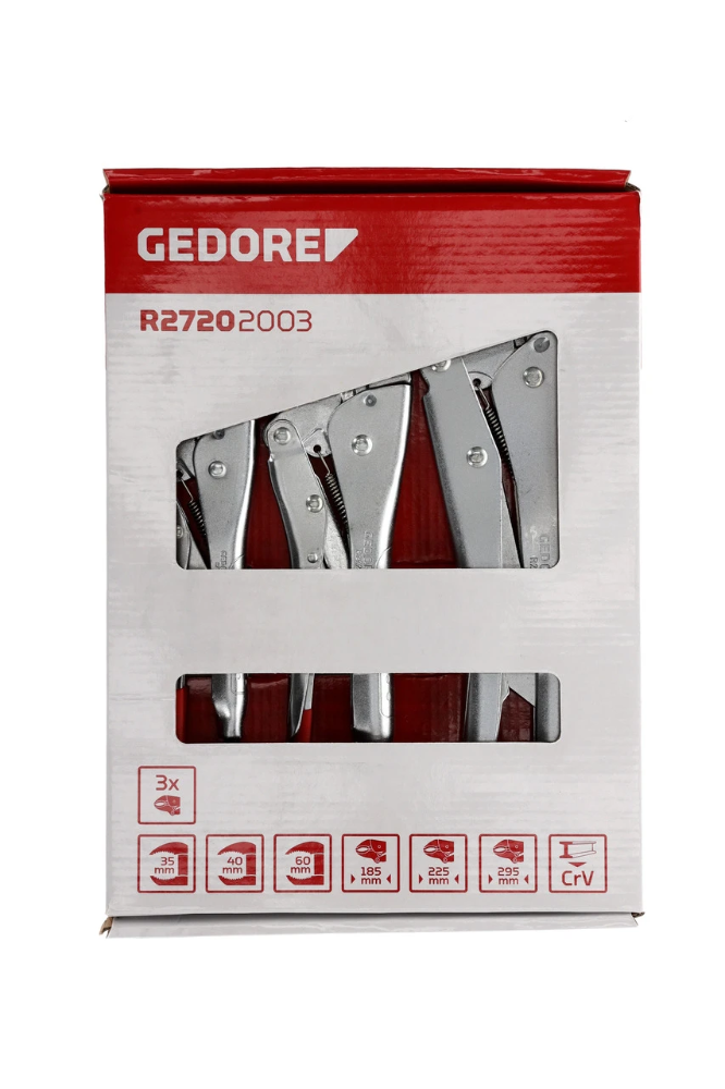 Miniatuur van GEDORE RED griptangenset 7-12" 35-60mm 3-delig (R27202003)