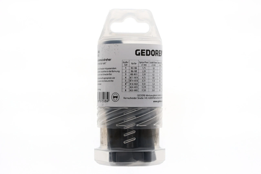 Miniatuur van GEDORE linkse tapset M3-M45 8-delig (8551-88)