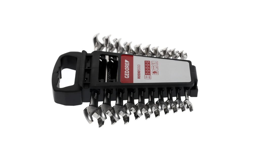Miniatuur van GEDORE RED ringratel steeksleutel set 10-19mm 10-delig (R05905010)