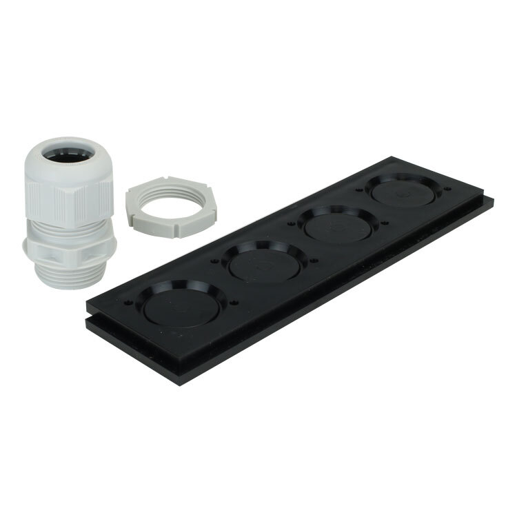 Eaton set invoerstuk systeem 55 HJ5946 4xPG21 incl. Wiska M25 wartel en moer
