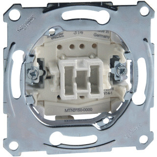 Miniatuur van Schneider-Merten Merten sokkel drukcontact pulsdrukker NO 1P 10A 250V (MTN3150-0000)