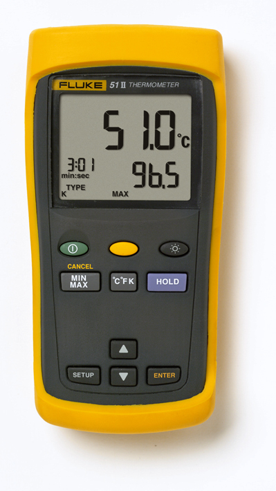 Miniatuur van FLUKE 1-2 Digitale thermometer - 1 kanaal 50HZ (1281142)