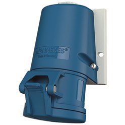 Miniatuur van Mennekes CEE wandcontactdoos schroefklem 3-polig 230V 6H 16A IP44 (27001)