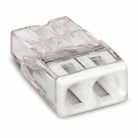Wago lasklem 2-voudig 0,5-2,5mm2 wit per 100 stuks (2273-202)