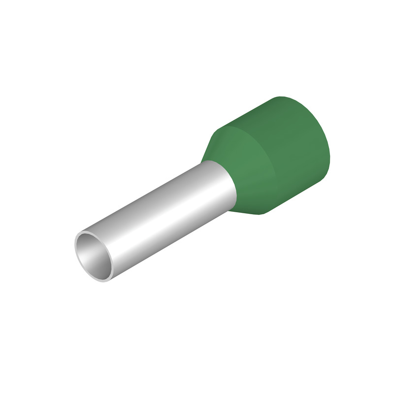 Weidmüller adereindhuls geïsoleerd 6mm2 hulslengte 12mm groen - per 100 stuks (9021130000)