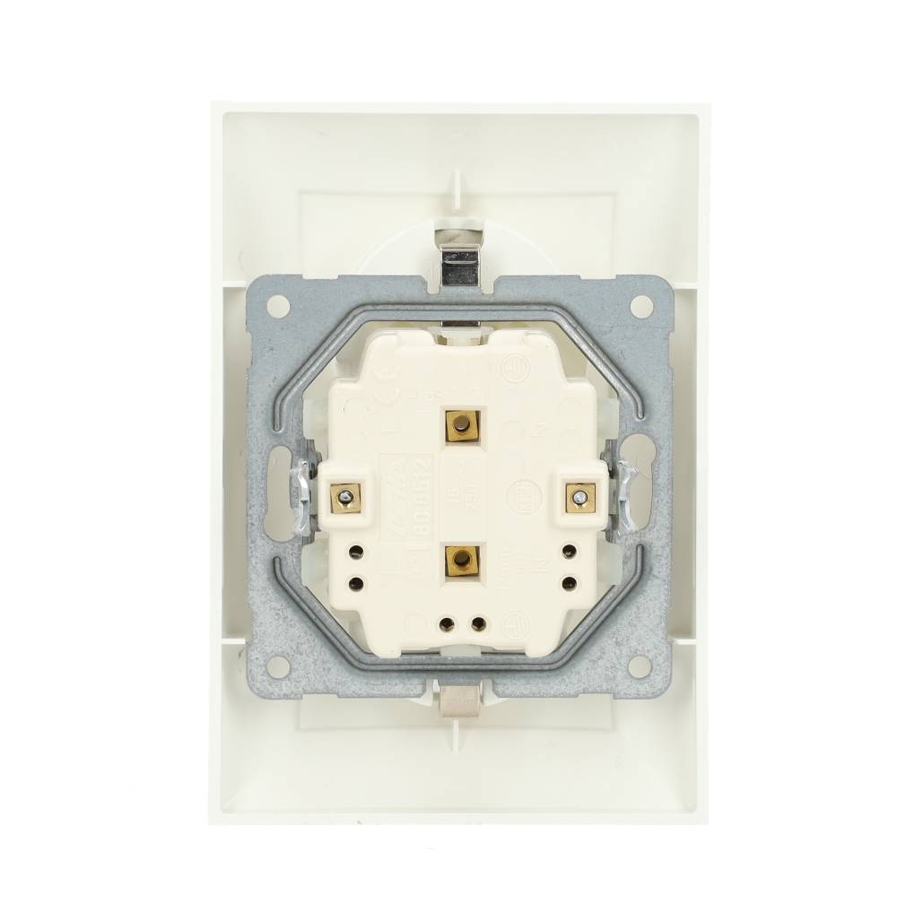 Miniatuur van PEHA stopcontact 2-voudig met randaarde en kinderbeveiliging - Badora levend wit (00318481)