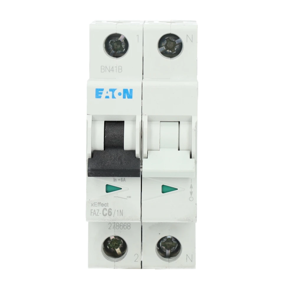 Miniatuur van Eaton installatieautomaat 2-polig+0 6A C-kar (278668)