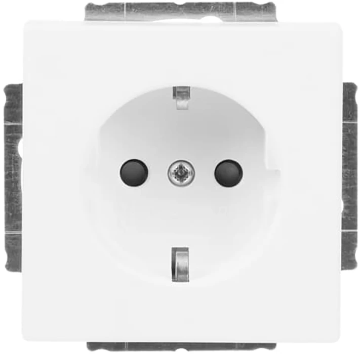 Miniatuur van ABB Busch-Jaeger wandcontactdoos inbouw met randaarde 1-voudig - future linear studiowit mat (20 EUCKS-884)