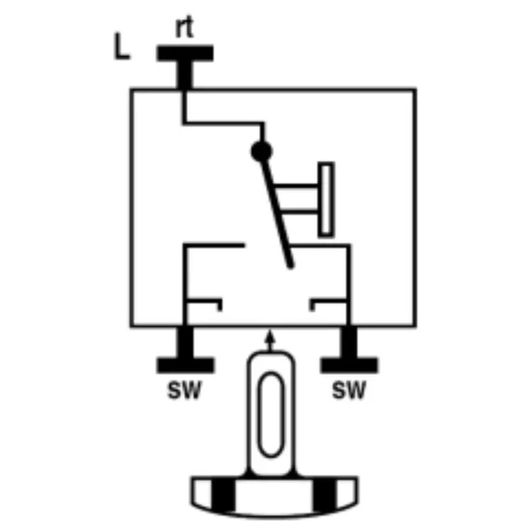 Miniatuur van JUNG sokkel inbouw wisselschakelaar (506EU)