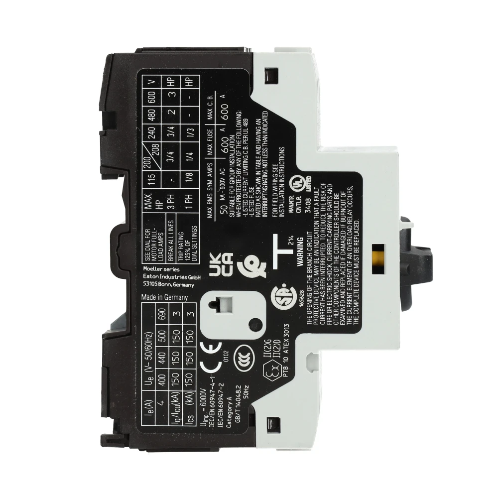Miniatuur van Eaton motorbeveiligingsschakelaar 3-polig 2,5-4A PKZM0-4 (072737)