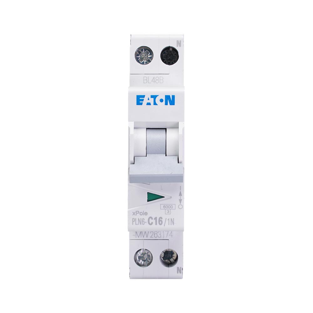 Miniatuur van Eaton installatieautomaat 1-polig+nul 16A C-kar (263174)