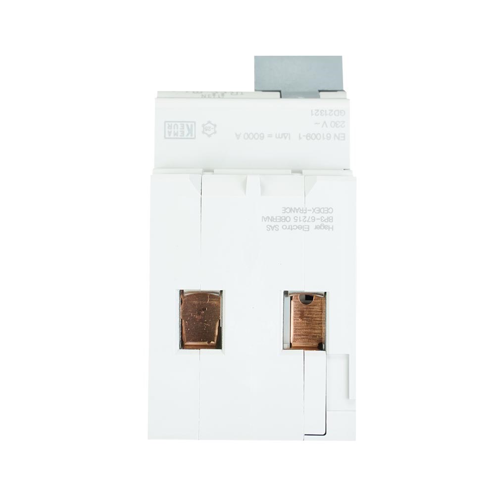 Hager aardlekautomaat 1-polig+nul 16A C-kar 30mA (ADA966G)