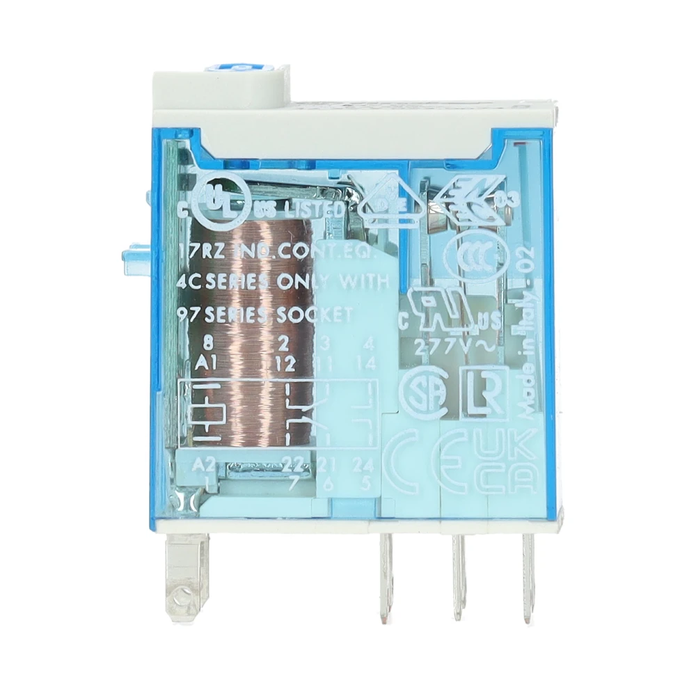 Miniatuur van Finder relais 2 wisselcontacten 8A 24V DC (46.52.9.024.0074)