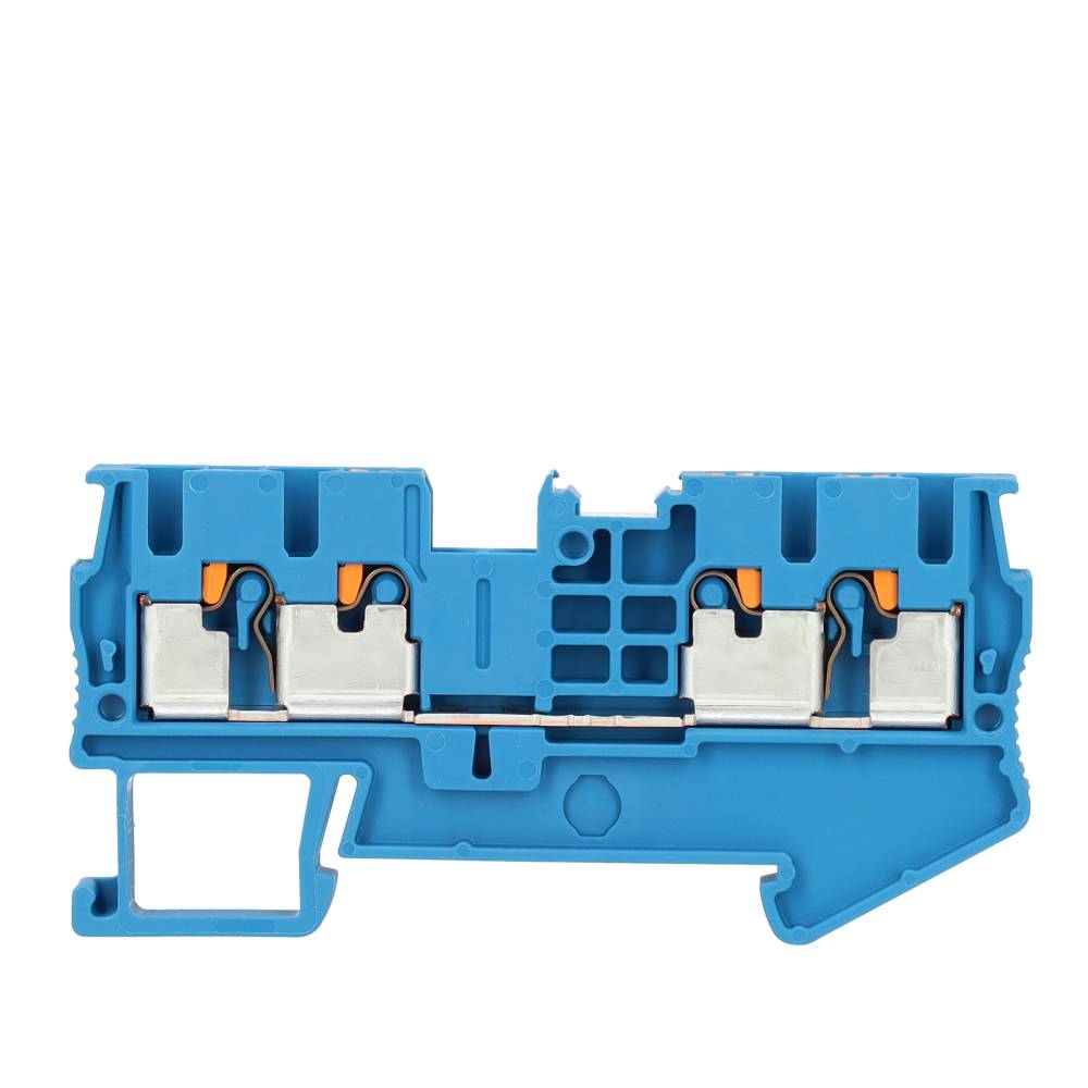 Miniatuur van Phoenix Contact rijgklem 4 klemposities met push-in aansluiting 2,5 mm² - blauw (PT 2,5-QUATTRO BU)