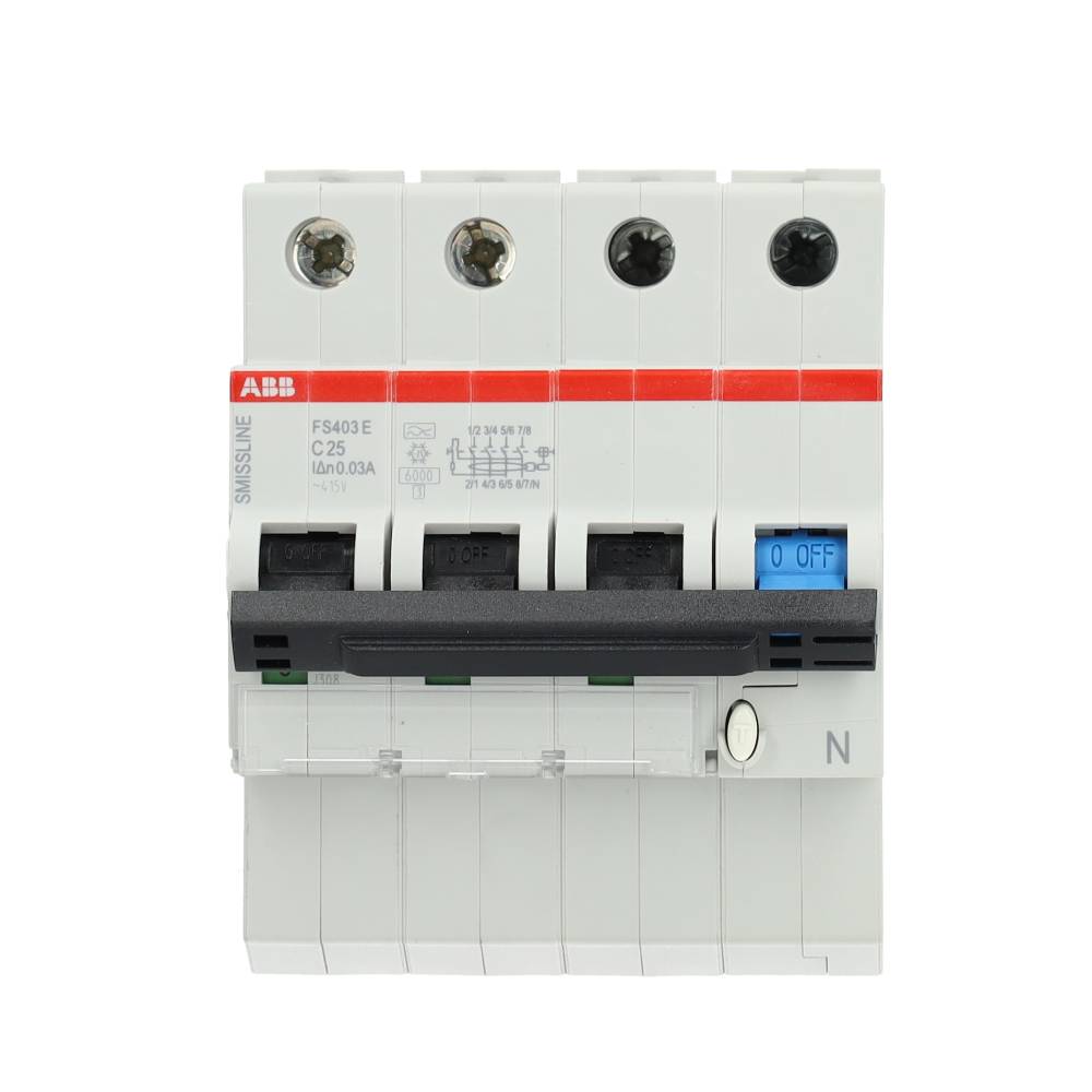 Miniatuur van ABB aardlekautomaat 3-polig+nul 25A C-kar 30mA (2CCL564111E0254)