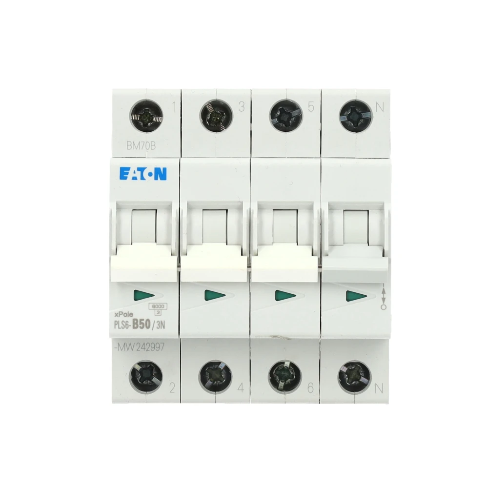 Miniatuur van Eaton krachtgroep 3-polig+nul 50A B-kar (PLS6-B50/3N-MW)