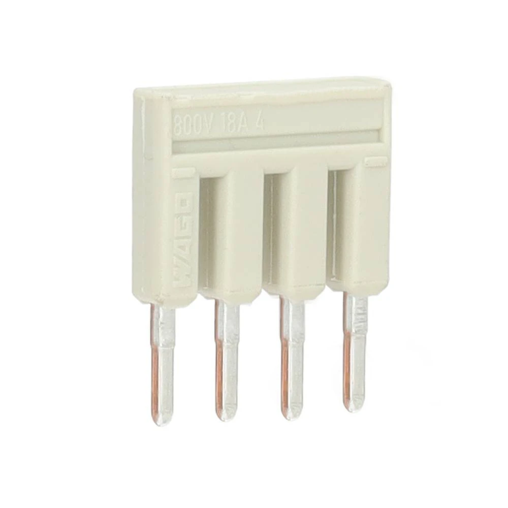 Wago kambrug 4-voudig 25A rastermaat 5,2 mm grijs (2002-404) main product photo