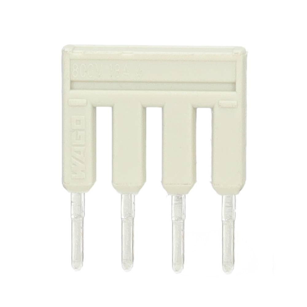 Wago kambrug 4-voudig 25A rastermaat 5,2 mm grijs (2002-404)