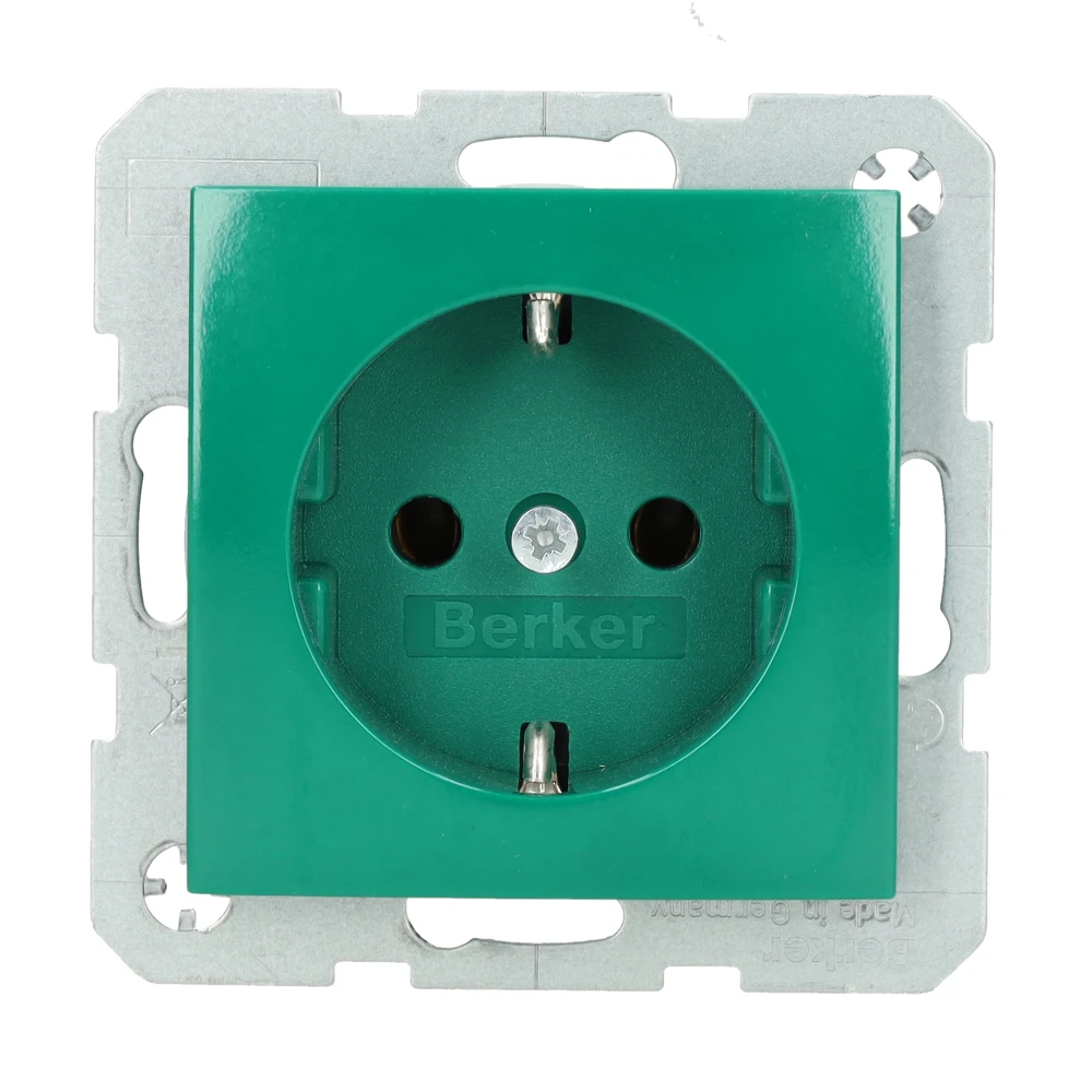 JUNG stopcontact met randaarde - AS/A range groen (A 1520 NBFKI GN)