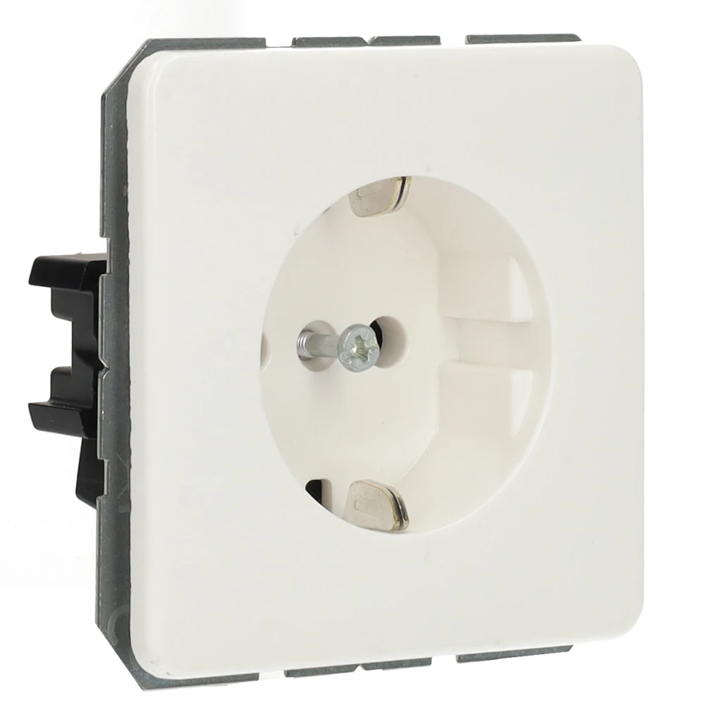 Miniatuur van JUNG wandcontactdoos met beschermingscontact 16A 250V - CD500 alpin wit (CD1520NWW)