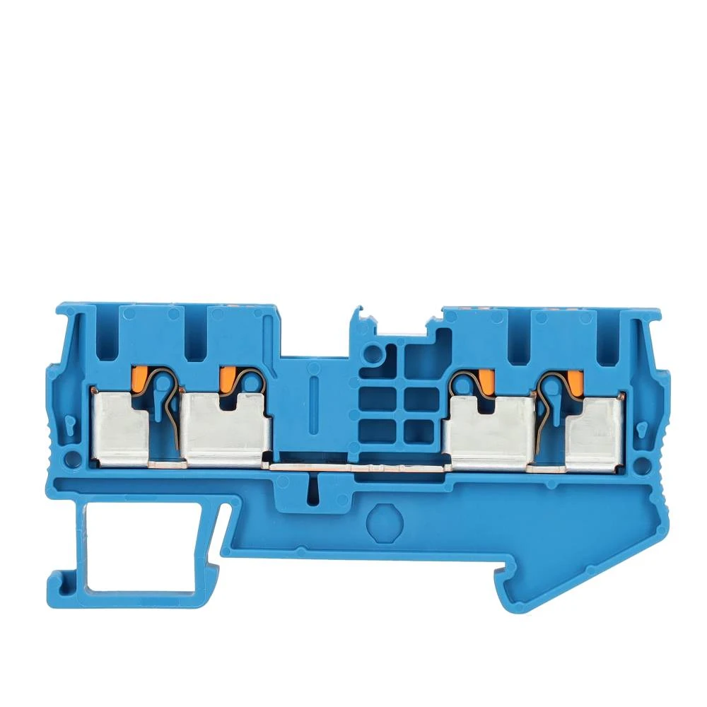 Miniatuur van Phoenix Contact rijgklem 4 klemposities met push-in aansluiting 4 mm² - blauw (PT 4-QUATTRO BU)