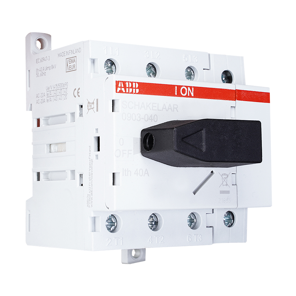 ABB hoofdschakelaar 4-polig 40A (0903.040) main product photo