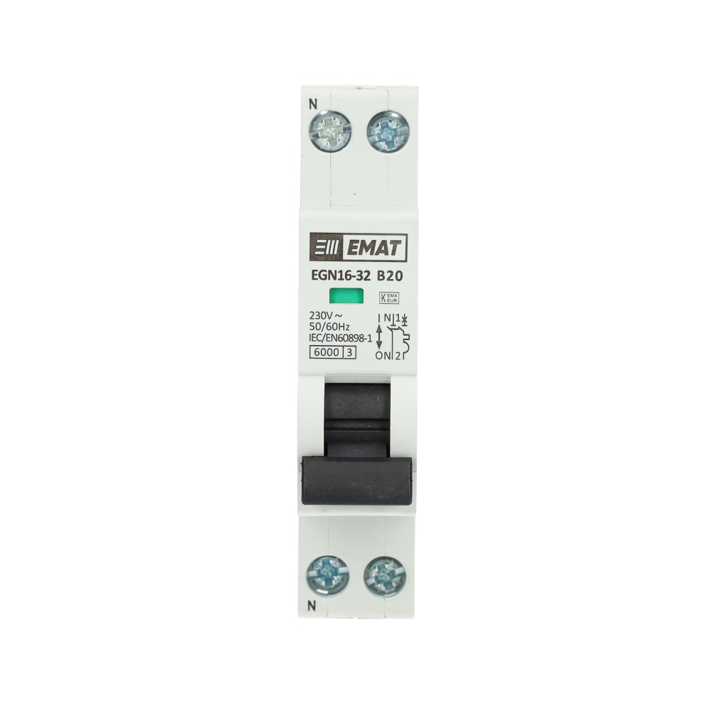 Miniatuur van EMAT installatieautomaat 1-polig+nul 20A B-Kar (85001006)