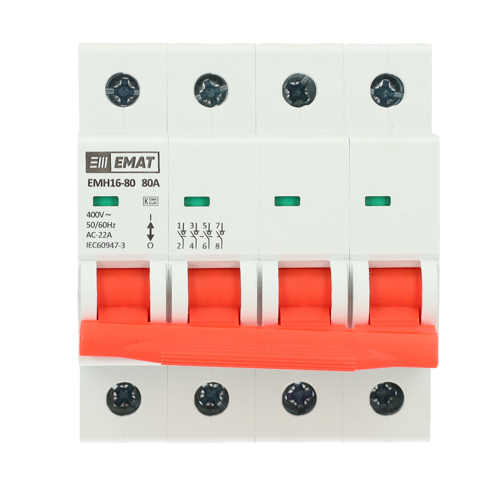 Miniatuur van EMAT hoofdschakelaar 4-polig 80A (85005004)