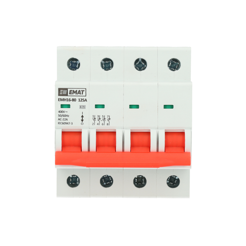 Miniatuur van EMAT hoofdschakelaar 4-polig 125A (85005005)