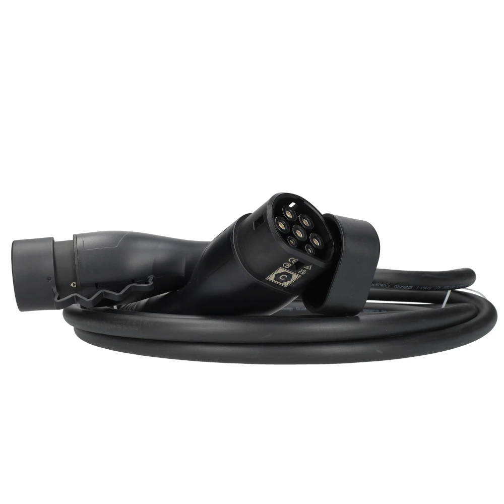 Miniatuur van EVHUB laadkabel type 2 naar type 1, 32A(7,4 kW), 1-fase, 8 meter