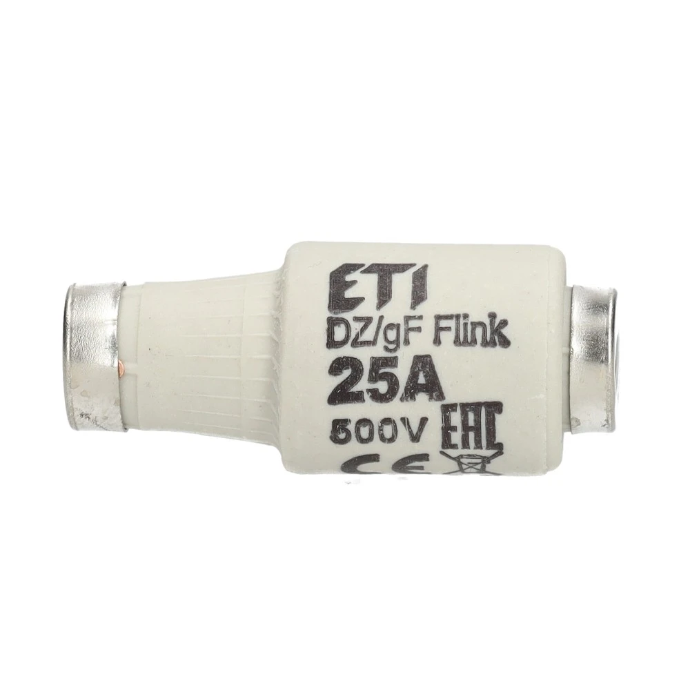 Miniatuur van ETI zekering 25A snel DII per 5 stuks