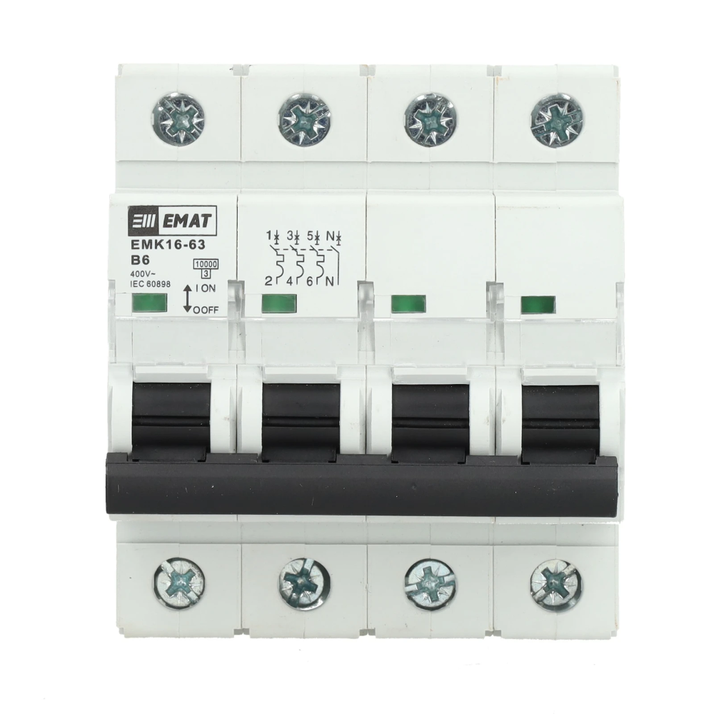 EMAT krachtgroep 3-polig+nul 6A B-Kar (85004000)