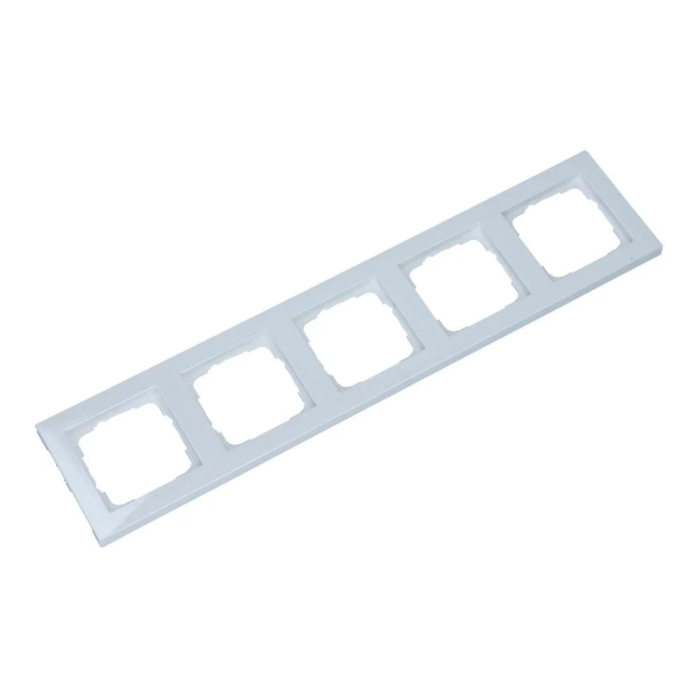 Miniatuur van Gira E2 afdekraam 5-voudig zuiver wit (021529)