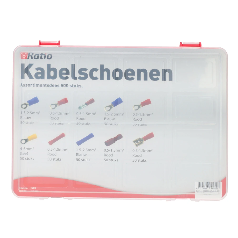 Assortimentsdoos kabelschoen 175 stuks