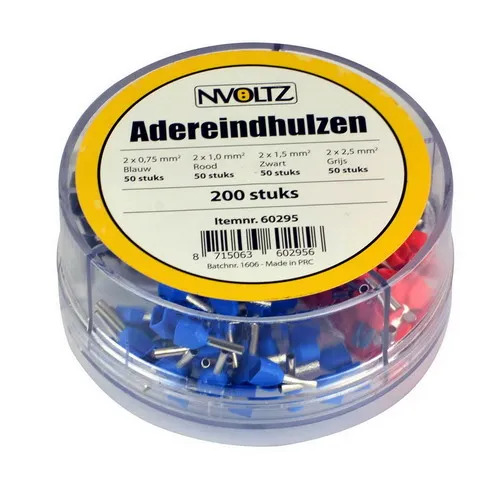 Assortimentsdoos pershuls twin 200 stuks
