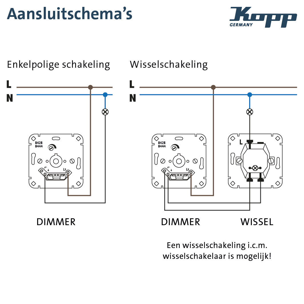 Miniatuur van Kopp universele LED dimmer 3-100W (844400008)