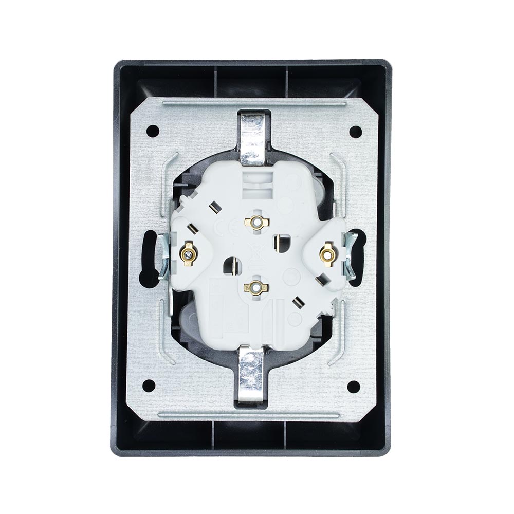 Miniatuur van Gira dubbele stopcontact met randaarde - systeem 55 antraciet (78328)
