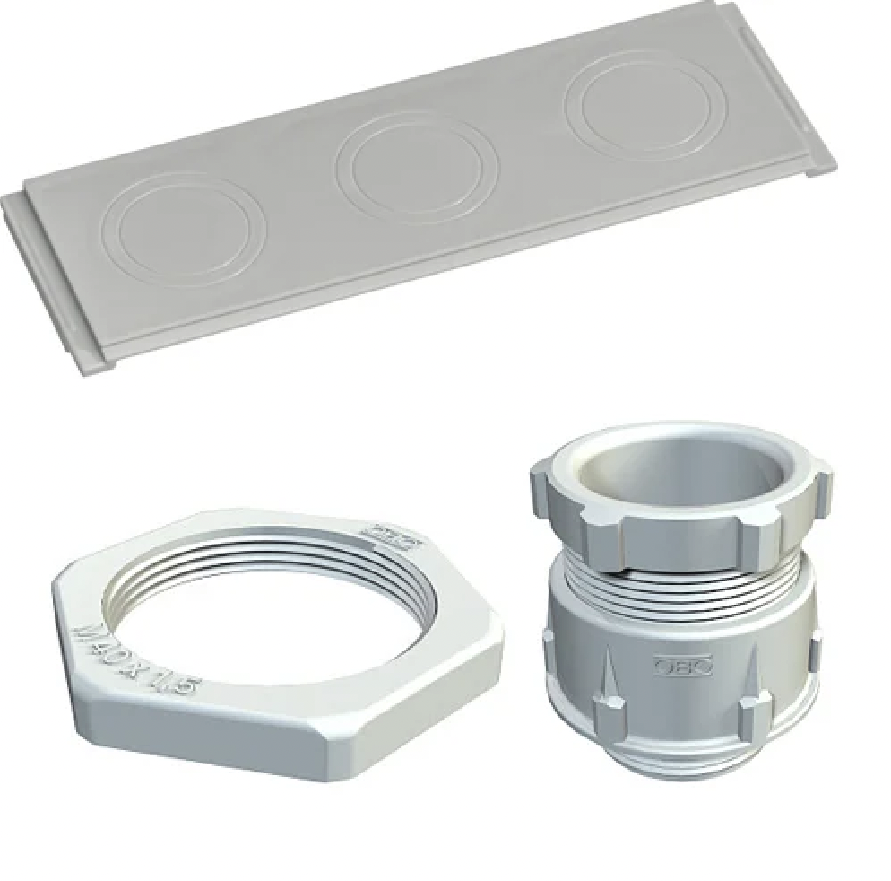 Miniatuur van Hager invoerstuk 3xM25/32 incl. wartel en moer M25 (VKG79T-wartelset)